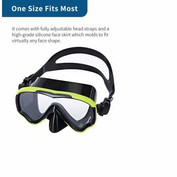 Gambar produk UDO Kacamata Selam Snorkeling Anti-Fog UV Swimming Goggles Wide View - U-165