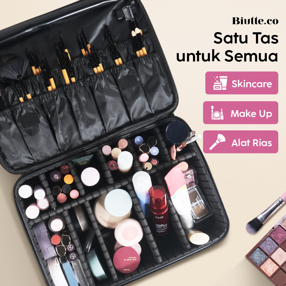 Gambar produk Biutte.co Tas Kosmetik Make Up Travel Organizer Bag Wanita 36x26x13cm - X3235
