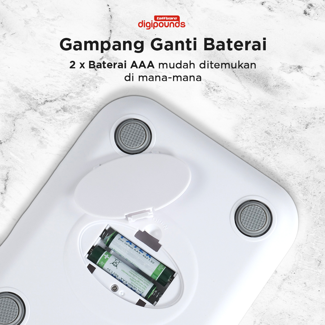 Gambar produk Taffware Digipounds Timbangan Dapur Mini Digital Scale 5kg 1g - Z1S
