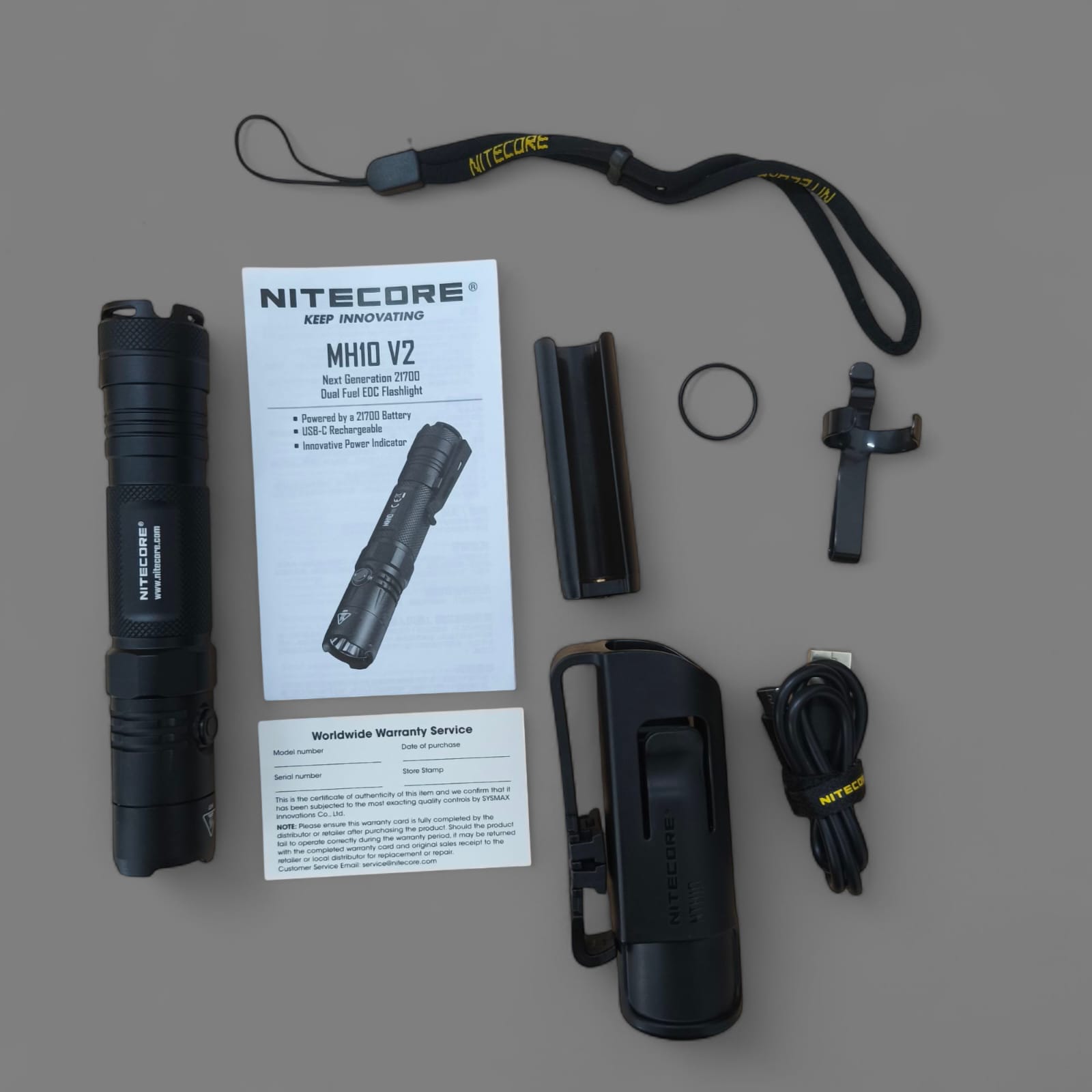 Gambar produk NITECORE Senter CREE XP-L2 V6 LED IP68 1200 Lumens - MH10 V2