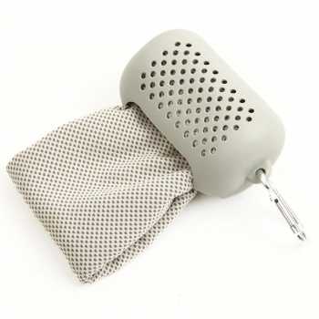 Gambar produk ASOLID Handuk Microfiber Quick Dry Cooling Ice Towel Silicon Case 100x30cm - AS13