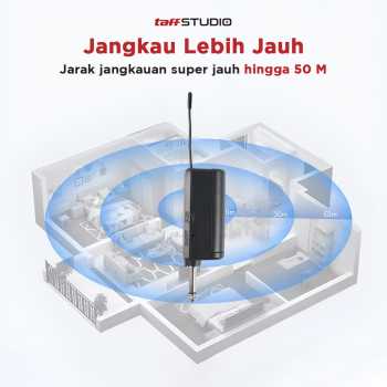 Gambar produk TaffSTUDIO Mikrofon Karaoke Wireless Portable KTV 2.4GHz - X220U