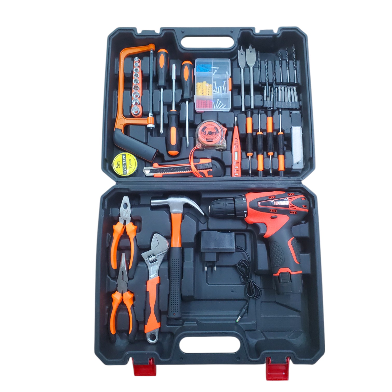 Gambar produk FEITUO Alat Perkakas Bor Listrik Cordless Palu Tang Obeng 57 in 1 - JG-076