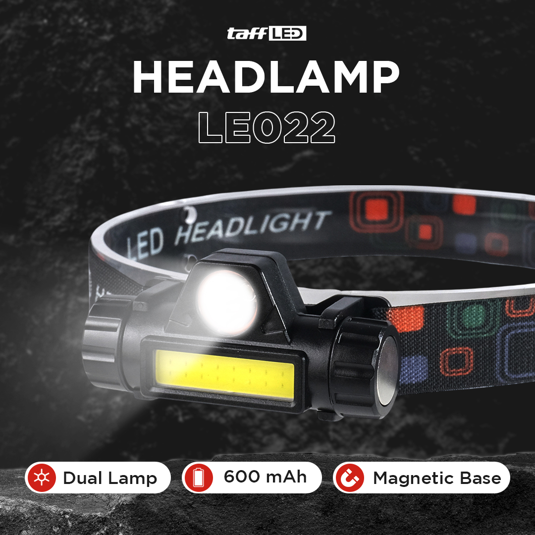 Gambar produk TaffLED Senter Kepala LED Headlight USB Rechargeable Q5 COB - LE022