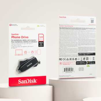 Gambar produk SanDisk Dual-Interface Phone Drive Android USB Type C 3.2 Gen 1 128GB - SDDDC6