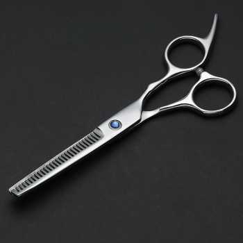 Gambar produk YUCH Gunting Rambut Lurus Sasak Oil Quenching Stainless Steel 4Cr13 Thinning Scissor - YC6