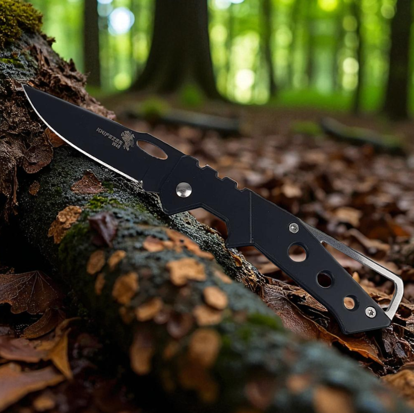 Gambar produk KNIFEZER Pisau Saku Lipat Mini Serbaguna Portable Knife Survival - W46