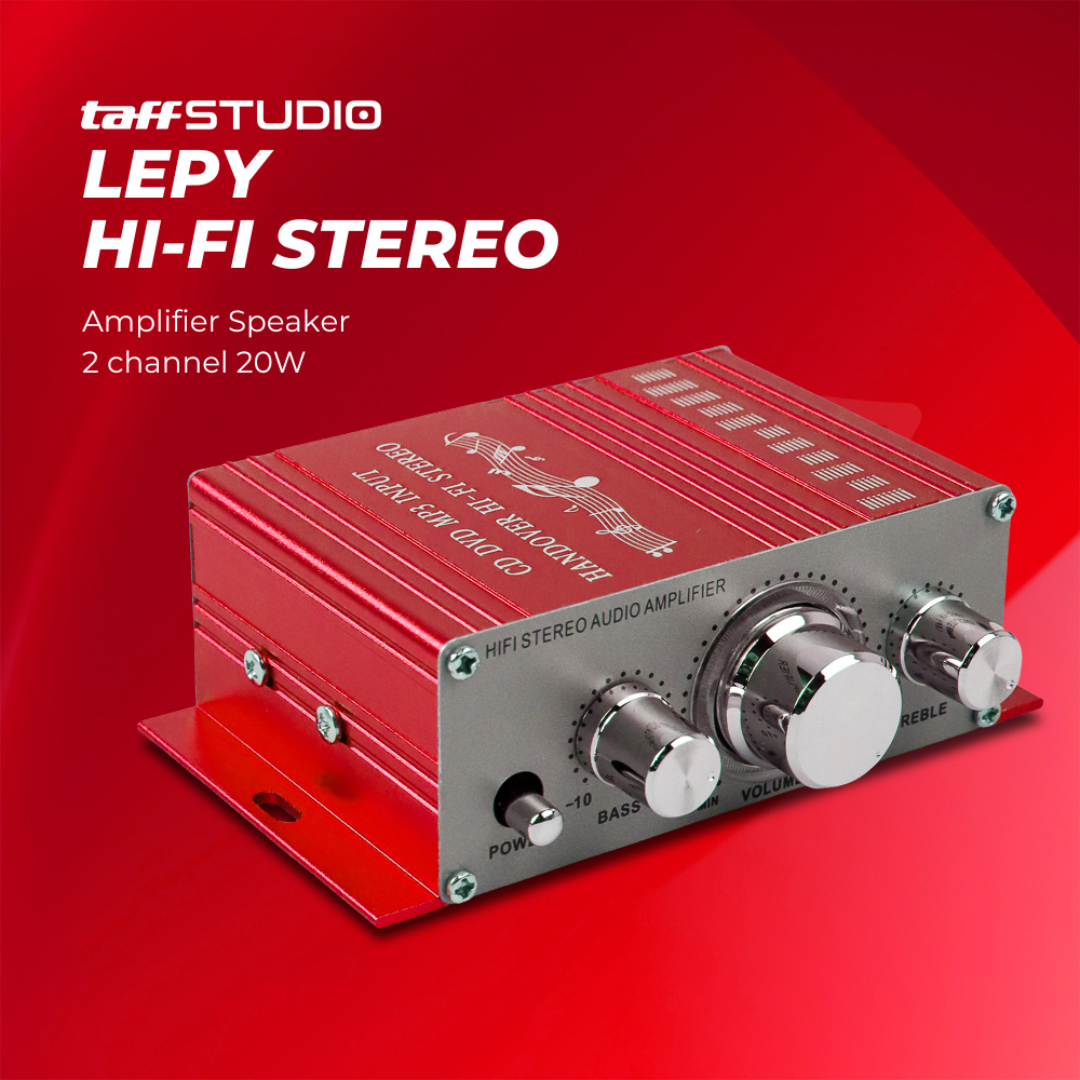 Gambar produk TaffSTUDIO LEPY HiFi Stereo Amplifier Speaker Audio 2 Channel 20W - HY-2001