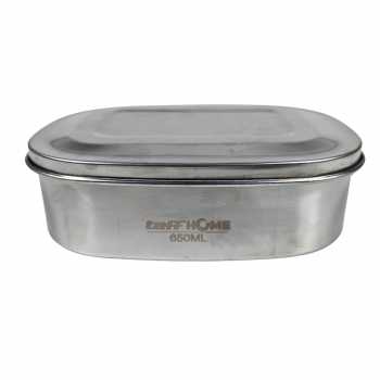 Gambar produk TaffHOME Kotak Makan Lunch Box Stainless Steel 410 650ml - HS410