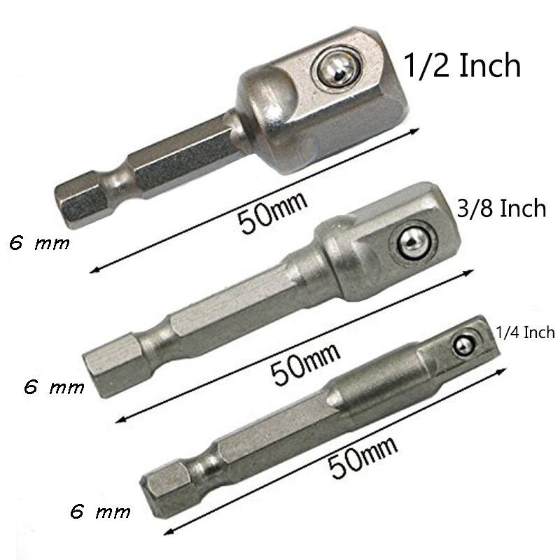 Gambar produk JGNG Mata Obeng Adapter Bor Drill Hex Shank Convertible Joint 3 PCS - JG059