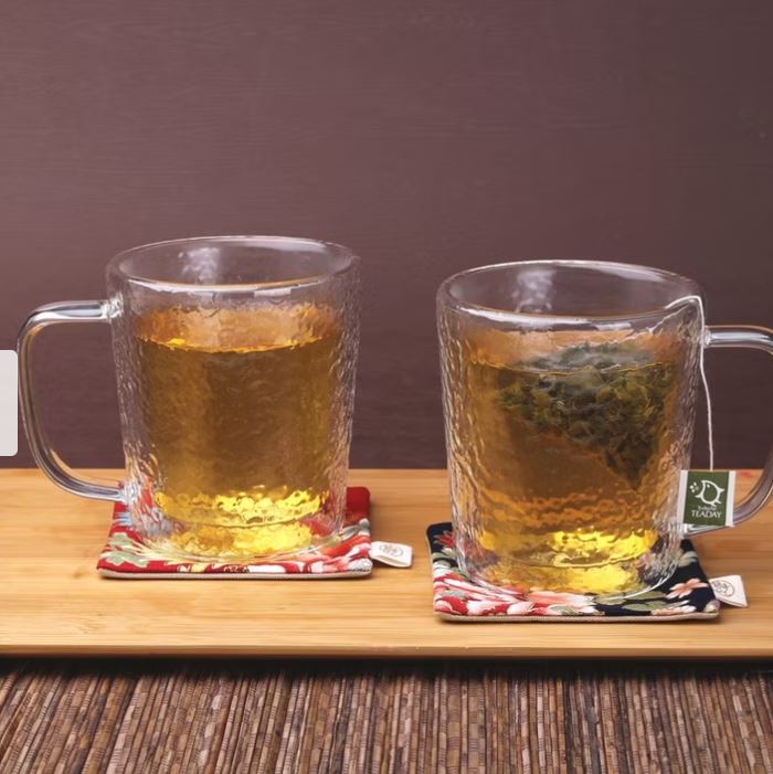 Gambar produk Rouge Gelas Teh Heat Resistant Tea Cup Glacier Hammer Pattern 270ml - INU147
