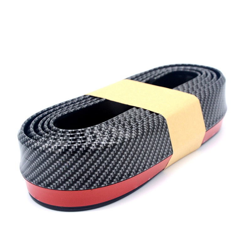 Gambar produk SAMURAI Stiker Carbon Fiber Anti Collision Strip Bumper Mobil 2.5M - TY354
