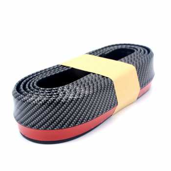 Gambar produk SAMURAI Stiker Carbon Fiber Anti Collision Strip Bumper Mobil 2.5M - TY354