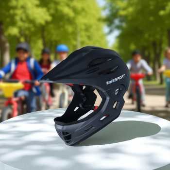 Gambar produk TaffSPORT Helm Modular Sepeda Anak Full Face Bike Size S - CHF78