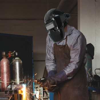 PLASHMA Helm Las Otomatis True Color Auto Dimming Welding Mask - P10
