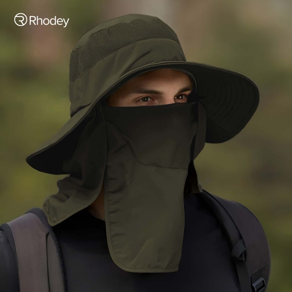 Gambar produk Rhodey Topi Rimba Outdoor Anti UV Waterproof Boonie Hat Nylon - GL012