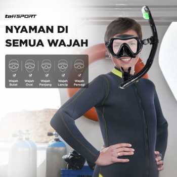 Gambar produk TaffSPORT Kacamata Selam Diving Snorkeling Tempered Glass - AS303JF