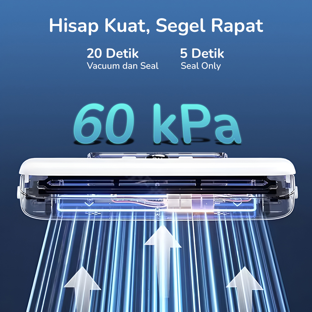 Gambar produk TFALO Alat Vakum Makanan Vacuum Sealer Packaging Machine with Bag - FK-7912