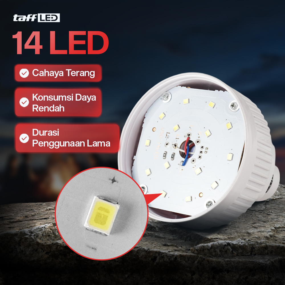 Gambar produk TaffLED Lampu LED Camping Gantung Waterproof Natural White 50W - V-50