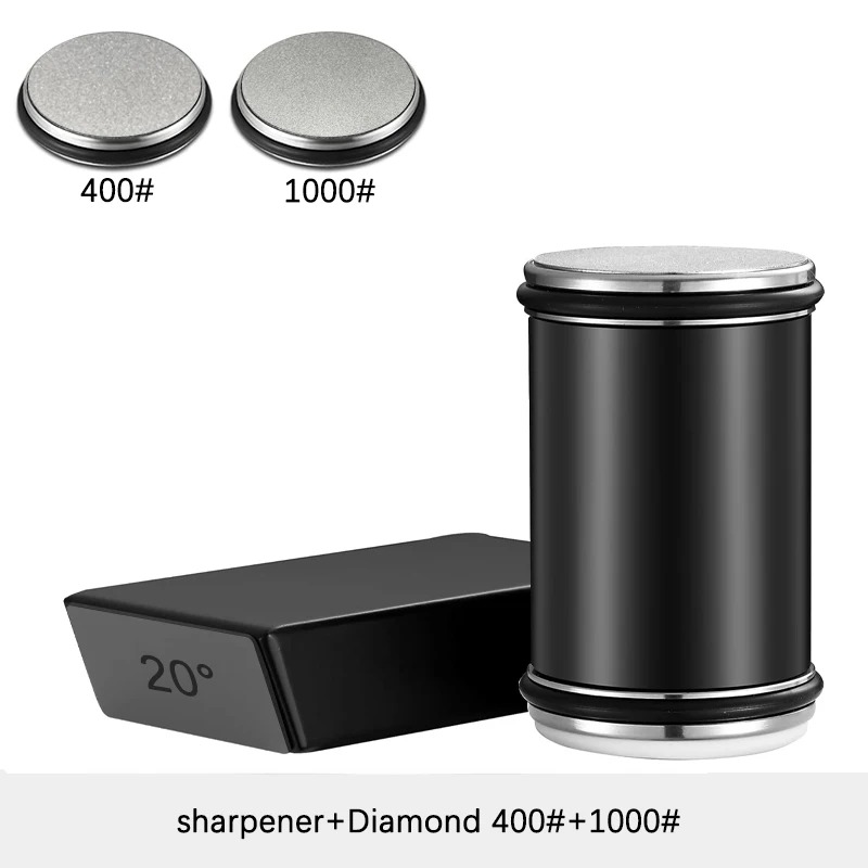 Gambar produk PIANXA Pengasah Pisau Magnetic Diamond Rolling Sharpener 2 Angles - PX1400