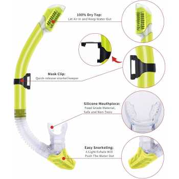 Gambar produk UDO Kacamata Selam Snorkeling Tempered Glass Diving Googgles Unisex - U-16