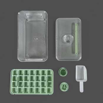 Gambar produk Anuoxin Cetakan Es Batu Jelly Kotak 28 Grid Quick Press with Shovel - F28