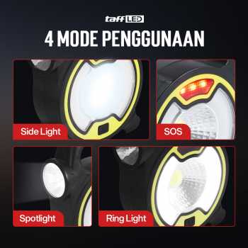 Gambar produk TaffLED Senter LED Lantera Camping COB Solar Panel Lights - TJ-329A