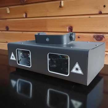 Gambar produk E&Q Lampu Sorot Panggung Laser Stage Light Double Head RGB DMX 60W - EQ-60W