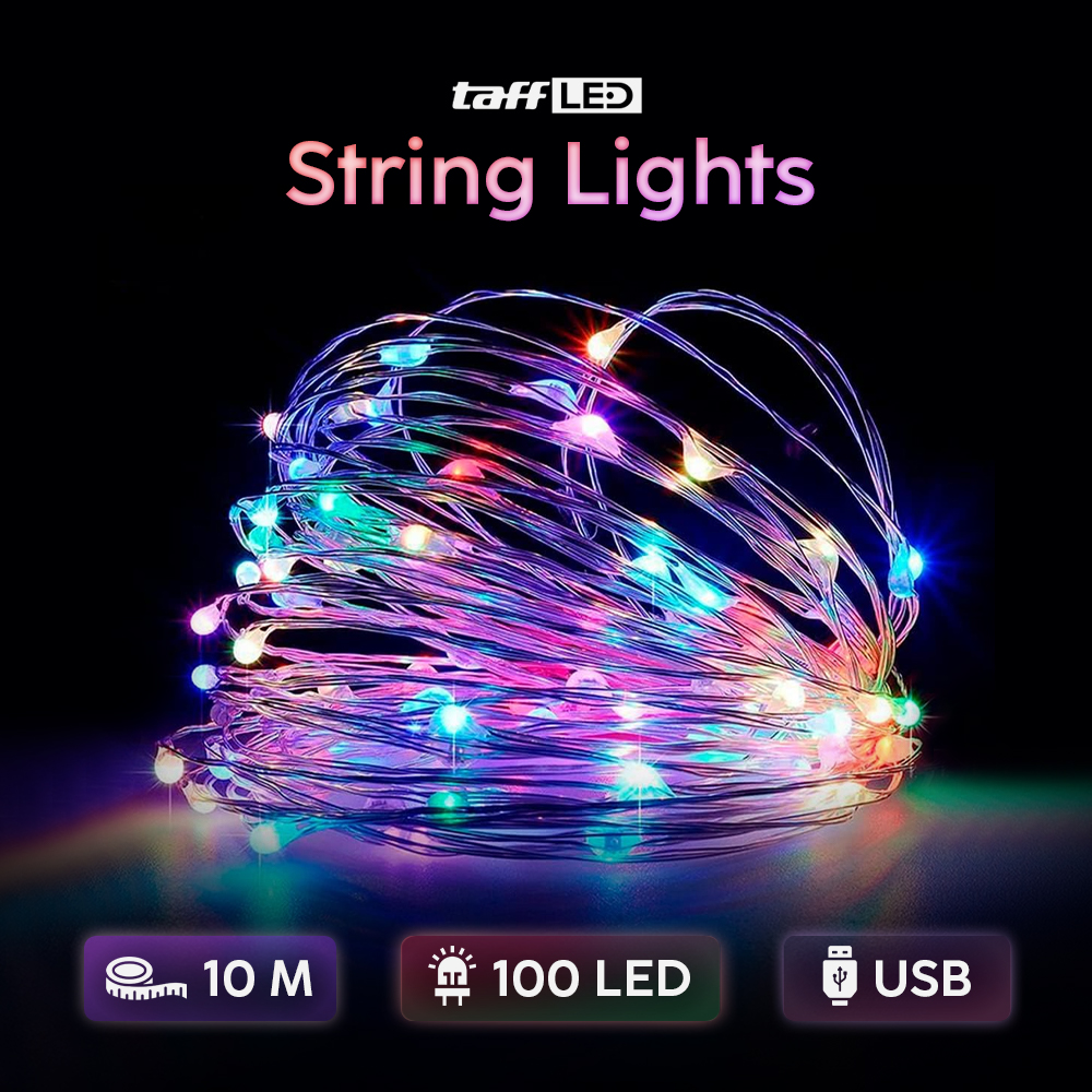 Gambar produk TaffLED Lampu Hias LED String Lights Multifunctional 100 Light 10M - X-100