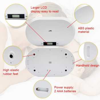 Gambar produk Taffware Digipounds Timbangan Badan Bayi Baby Digital Scales 20kg - 825