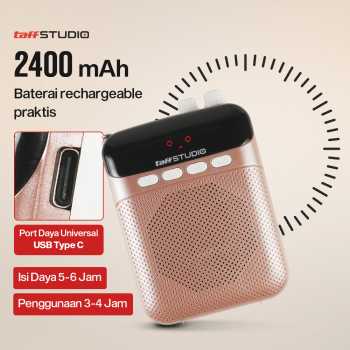 Gambar produk TaffSTUDIO Speaker Pinggang Bluetooth Voice Amplifier Wireless 8W - S26