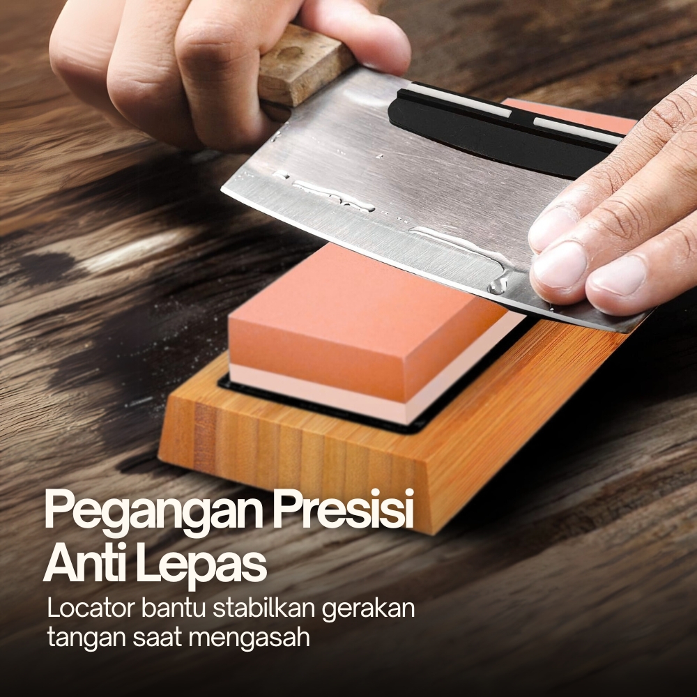 Gambar produk KNIFEZER Batu Pengasah Pisau 2PCS 400/1000 3000/8000 with Locator - Wkss-06