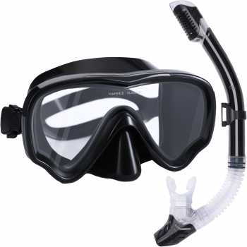 UDO Kacamata Selam Snorkeling Tempered Glass Diving Googgles Unisex - U-16