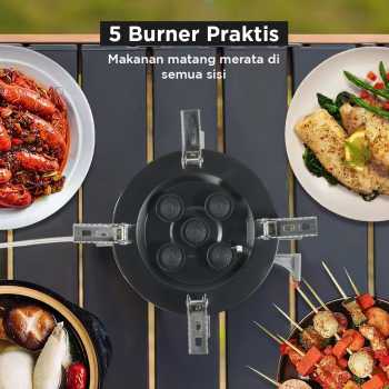 Gambar produk Mounchain Kompor Gas Portable Lipat Outdoor 5 Burner Camping Stove - MC545