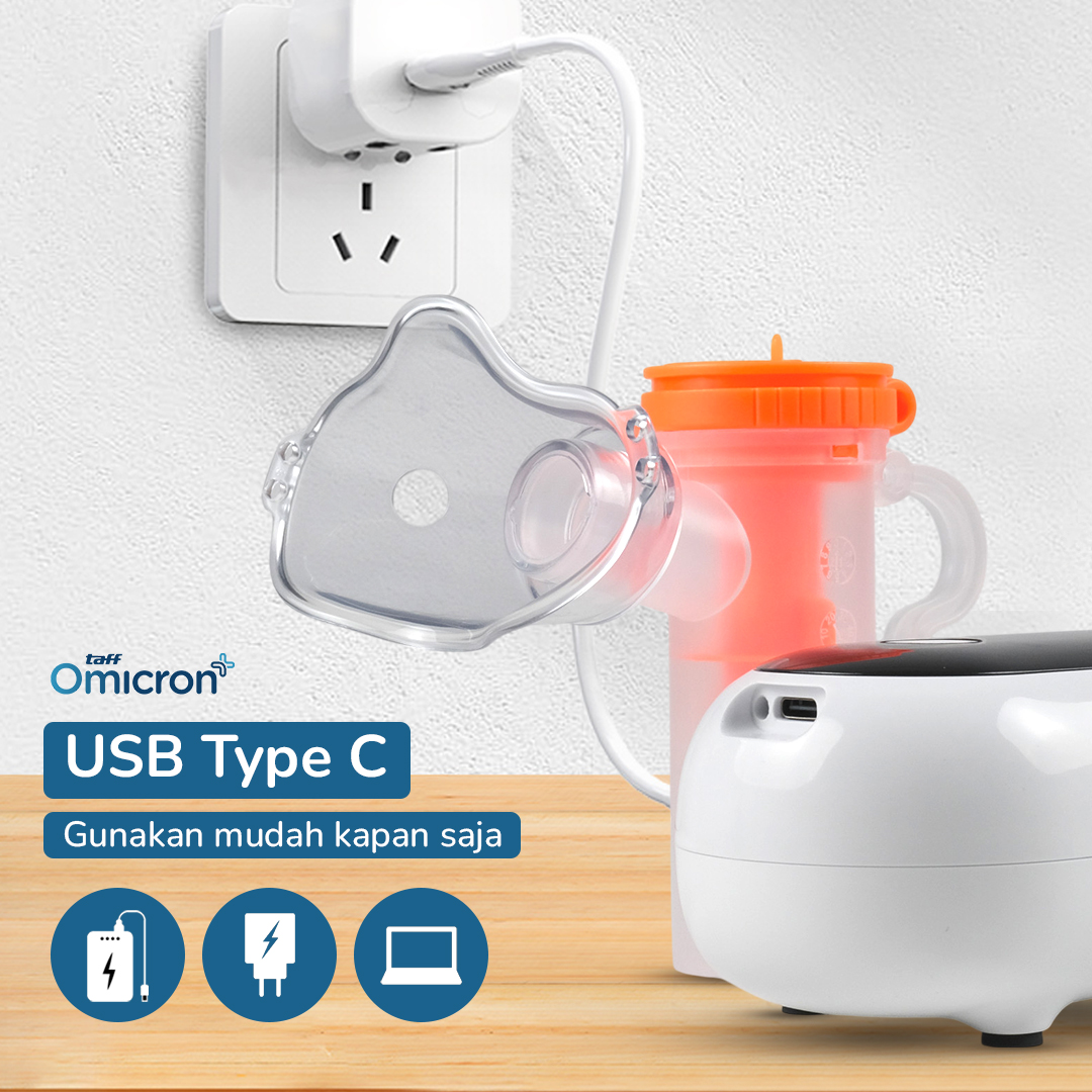 Gambar produk TaffOmicron Alat Terapi Pernapasan Compressor Nebulizer Inhaler - SZ5