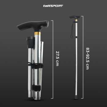 Gambar produk TaffSPORT Tongkat Hiking Lipat Trekking Pole Aluminium Alloy 92.5cm - Z4