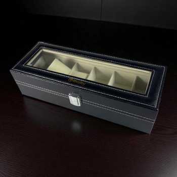 Gambar produk Rhodey Kotak Penyimpanan Jam Tangan Storage Organizer Watch Box 6 Slot - LS-006