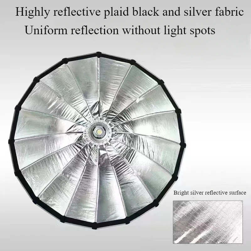 Gambar produk SOFTA Payung Softbox Reflector Parabolic Baorong Mount 90cm - ST90