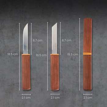 Gambar produk KNIFEZER Pisau Dapur Serbaguna 2in1 Stainless 5Cr13MoV Kitchen Knife - SJA0-87