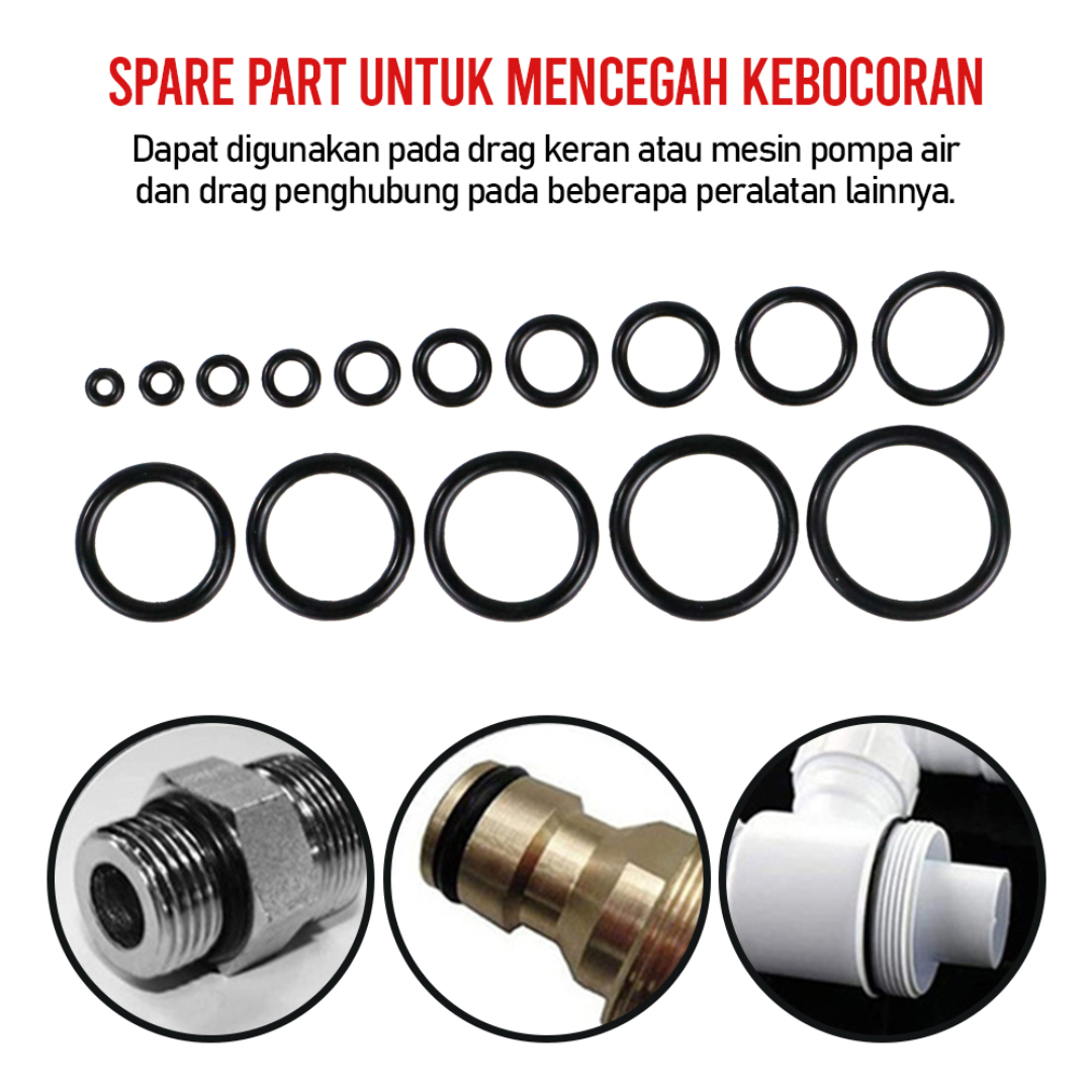 Gambar produk Taffware Karet Rubber O-Ring Seal Tightening Multifungsi 200 PCS - E436