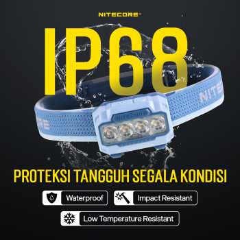 Gambar produk NITECORE Senter Kepala Headlamp LED MCT UHE 3in1 Color IP68 600 Lumens - HA23 UHE