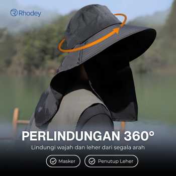 Gambar produk Rhodey Topi Rimba Outdoor Anti UV Waterproof Boonie Hat Nylon - GL012