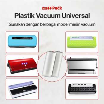 Gambar produk TaffPACK Plastik Vacuum Makanan Sealer Storage Bag BPA Free 1 Roll 15x500cm - HK-07