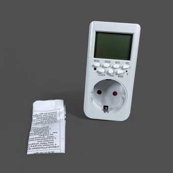 Gambar produk MAHNUA Digital Timer Switch 24 Jam Stop Kontak EU Plug 230V 3600W - ET01A-GR