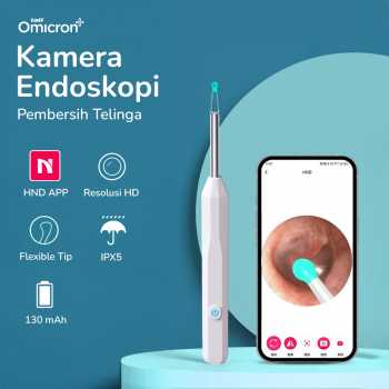 TaffOmicron Kamera Endoskopi Pembersih Telinga Endoscope HD WiFi - NE6