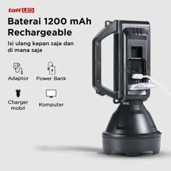 Gambar produk TaffLED Senter Portable Rechargeable LED dan COB 1200mAh - YD-899-7