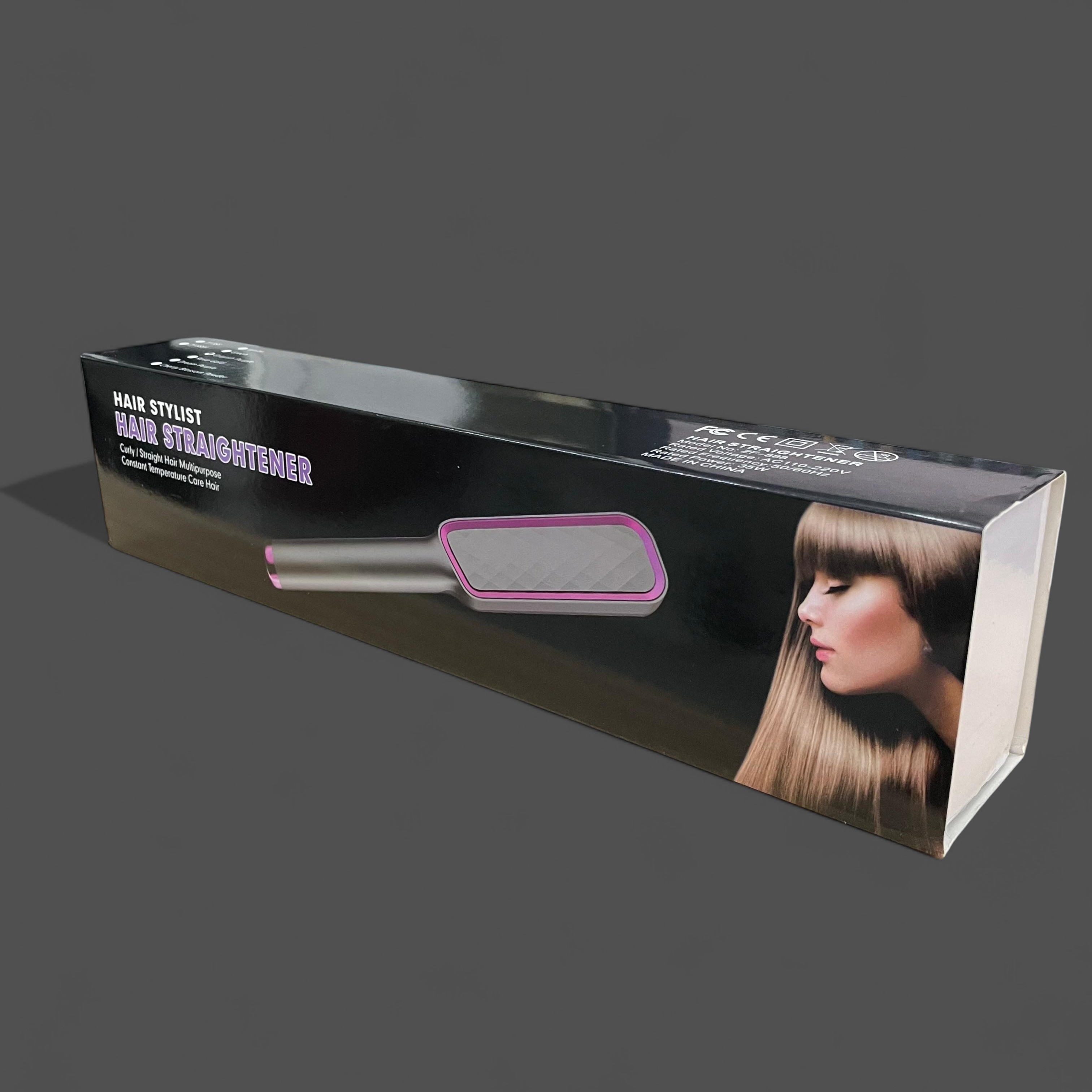 Gambar produk DUTRIEUX Sisir Catok Pelurus Rambut Hair Straightener Brush 35W - ZF-888