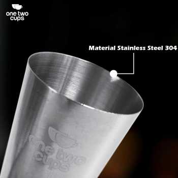 Gambar produk One Two Cups Gelas Ukur Bartender Double Jigger Measuring Cup 25ml and 50ml - KM2