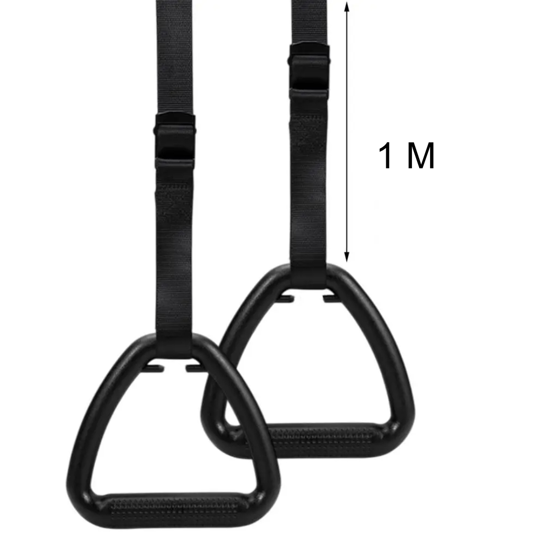 Gambar produk SOTORE Gymnastic Pull Up Ring Non Slip Home Workouts with Strap 1M - SR46