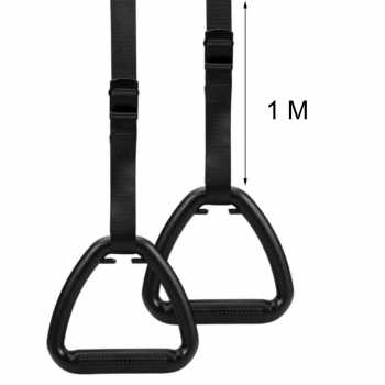 Gambar produk SOTORE Gymnastic Pull Up Ring Non Slip Home Workouts with Strap 1M - SR46